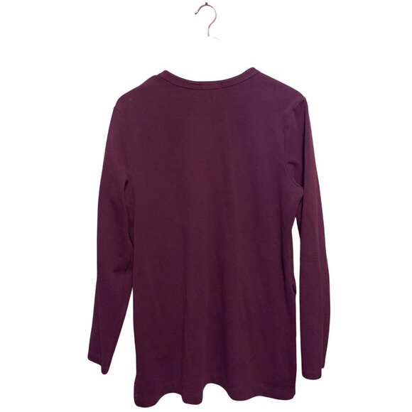 Duluth Trading Women's Ponte Pro Tunic Purple Top Size L Classic Capsule Fall - Picture 9 of 9